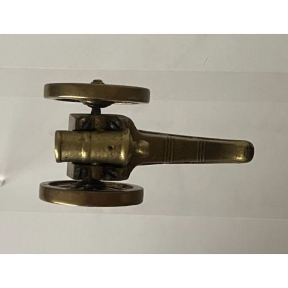 Vintage Miniature Brass Cannon Civil War Paperweight - Picture 5 of 11